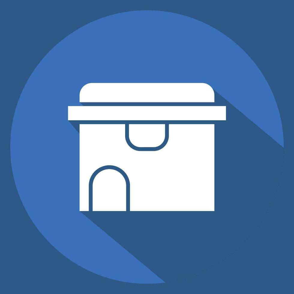 Icon Rodent. related to Poison symbol. long shadow style. simple design editable. simple illustration vector