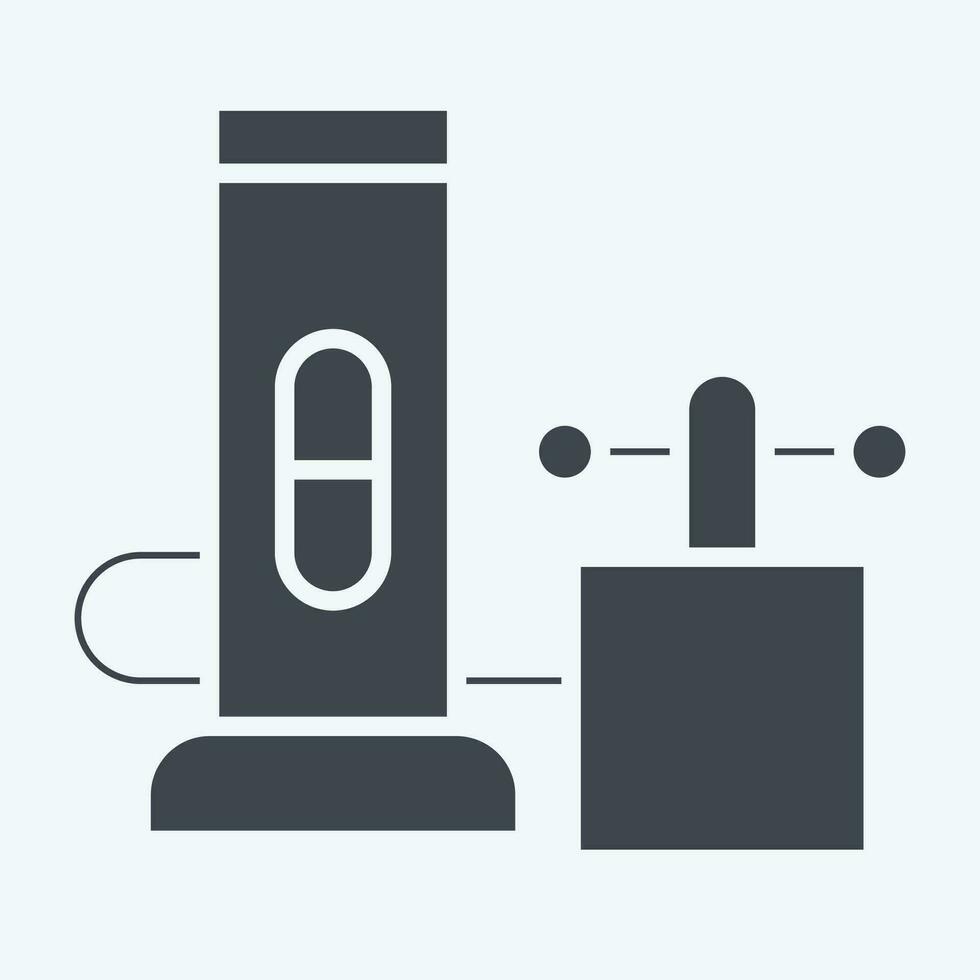 Icon Livens Projector. related to Poison symbol. glyph style. simple design editable. simple illustration vector