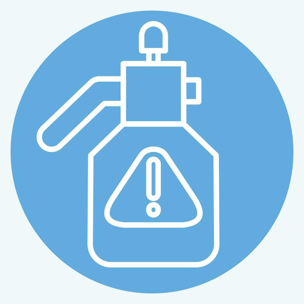Icon Sprayer. related to Poison symbol. blue eyes style. simple design editable. simple illustration vector