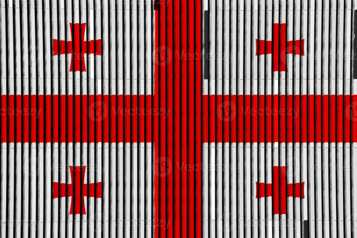 Flag of Georgia on a textured background. Concept collage. photo