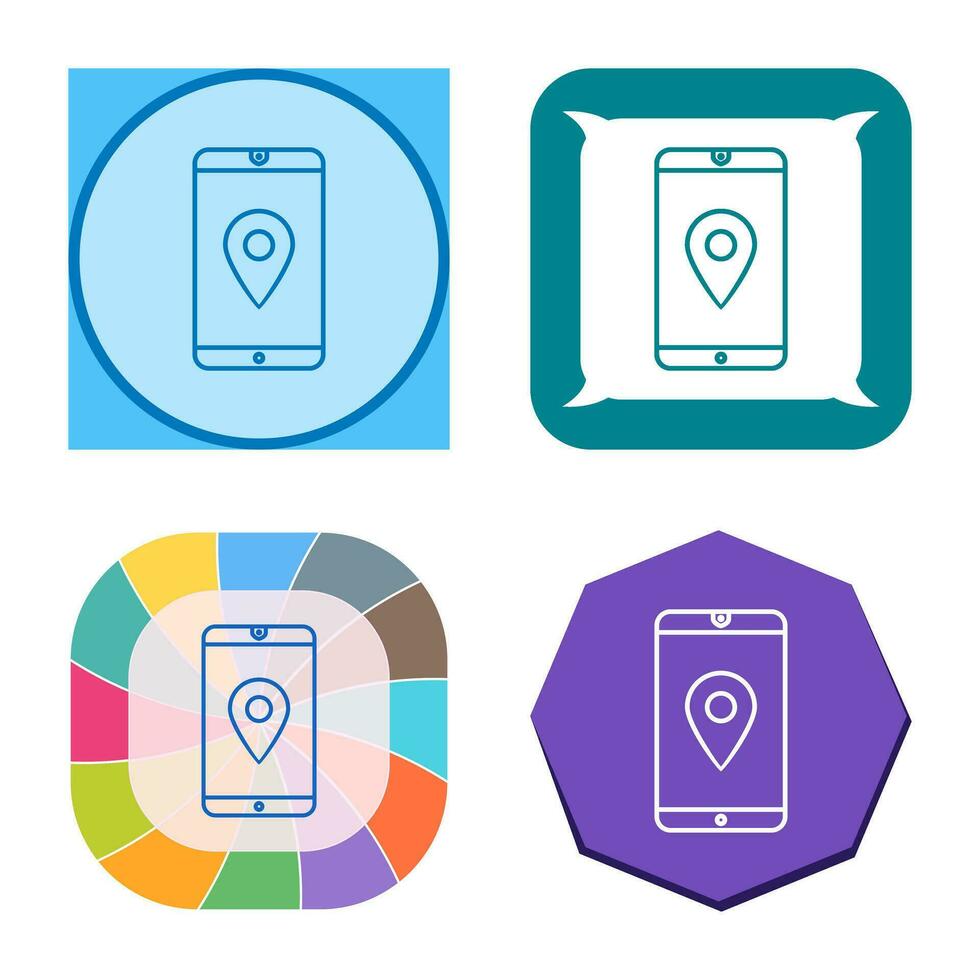 icono de vector de servicio gps único