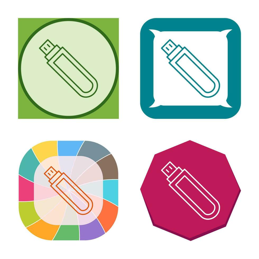 Unique USB Drive Vector Icon