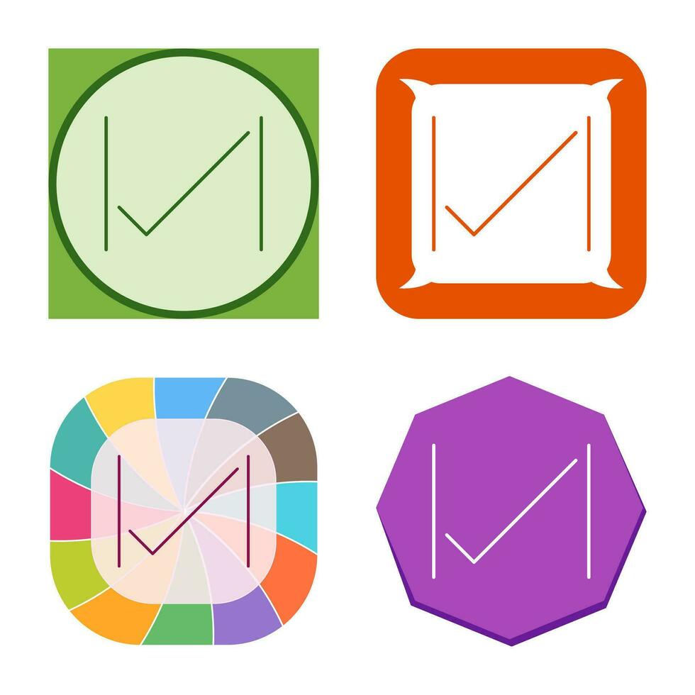 Unique Tick Vector Icon