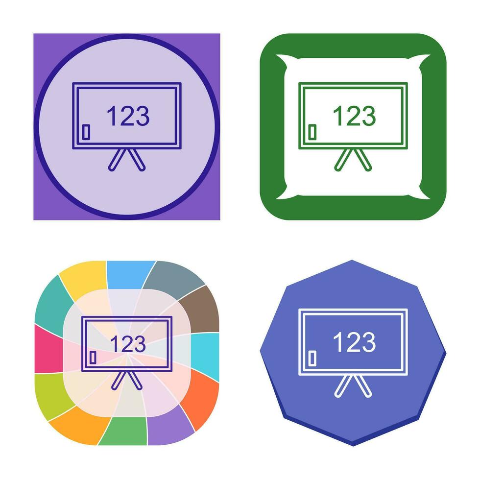 Unique Classroom Board Vector Icon