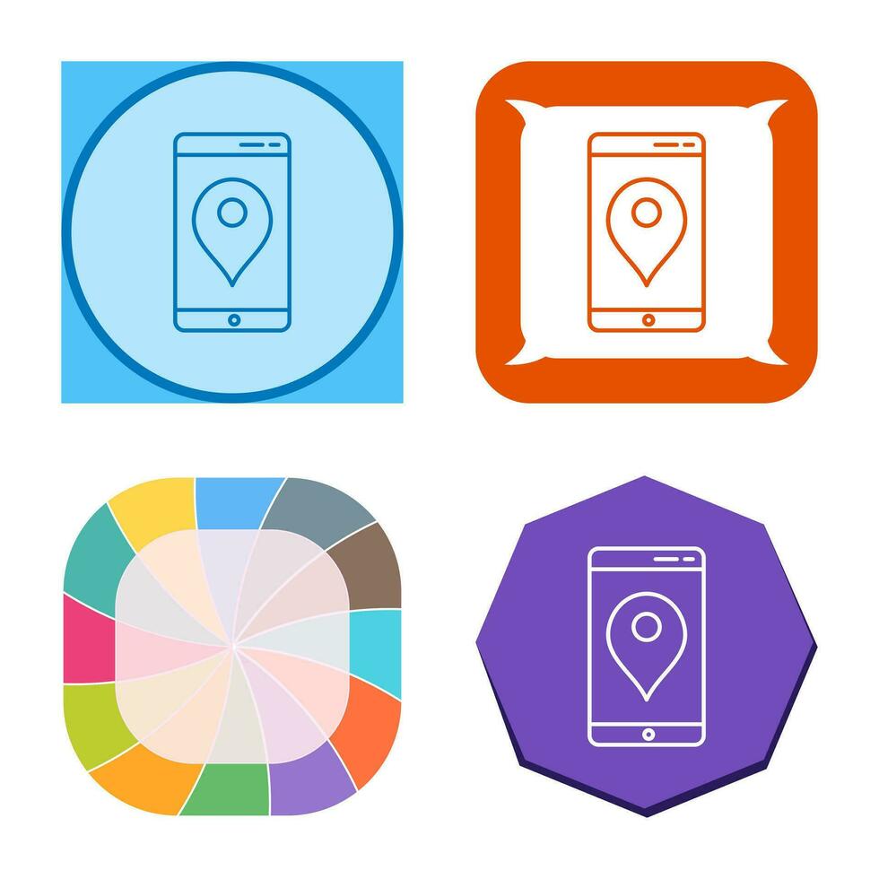 icono de vector de servicio gps único