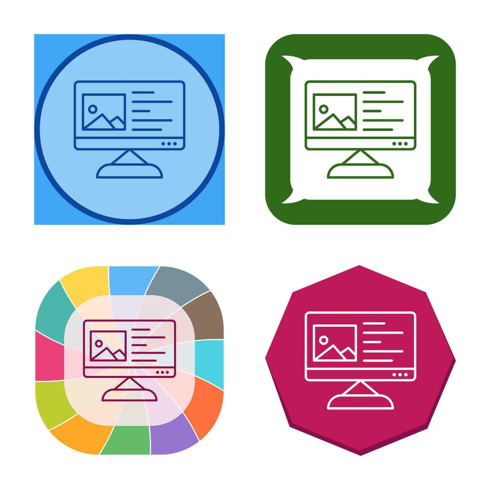 Unique Content Planning Vector Icon