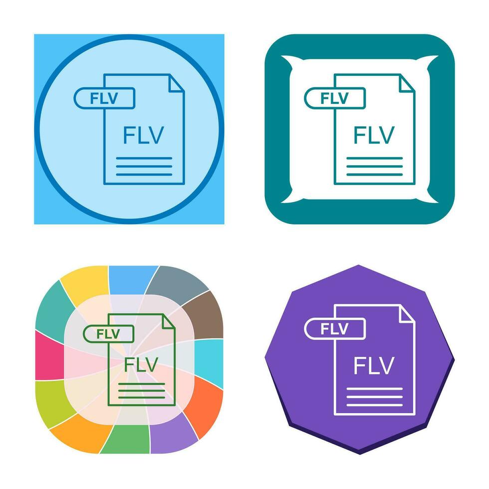 FLV Vector Icon