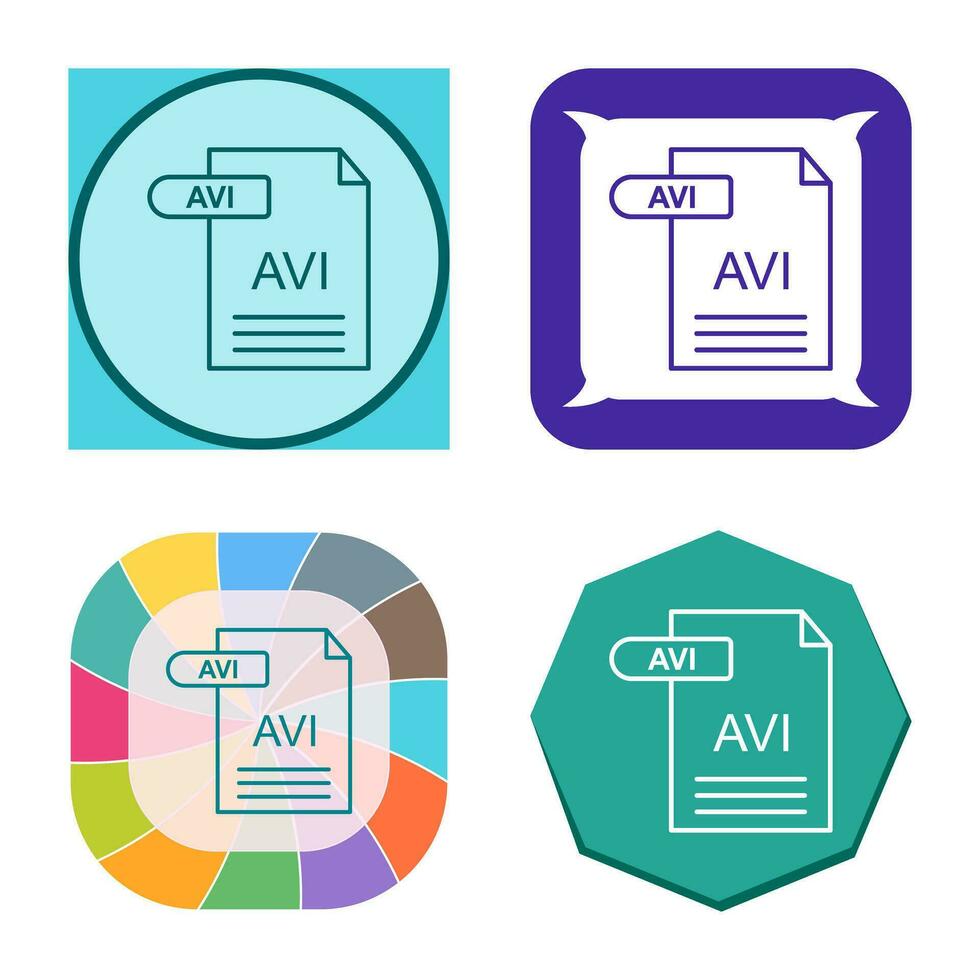 AVI Vector Icon