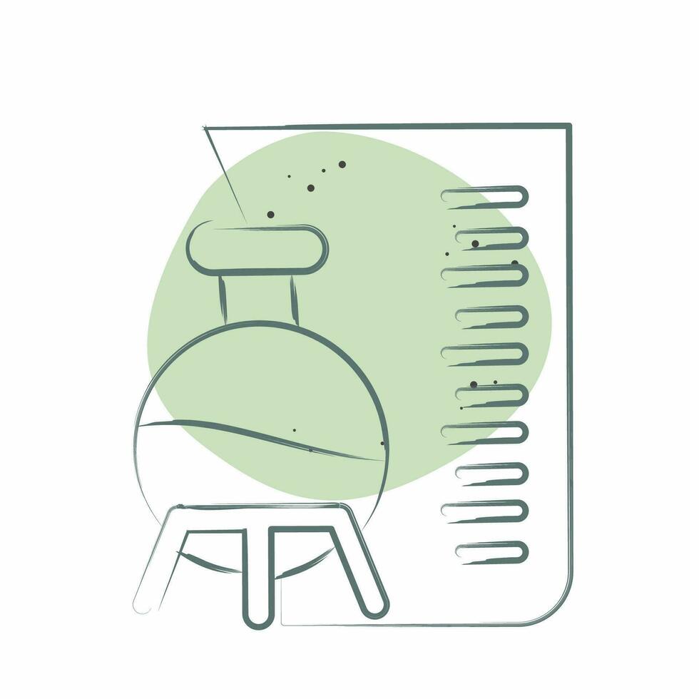 Icon Laboratory. related to Poison symbol. Color Spot Style. simple design editable. simple illustration vector
