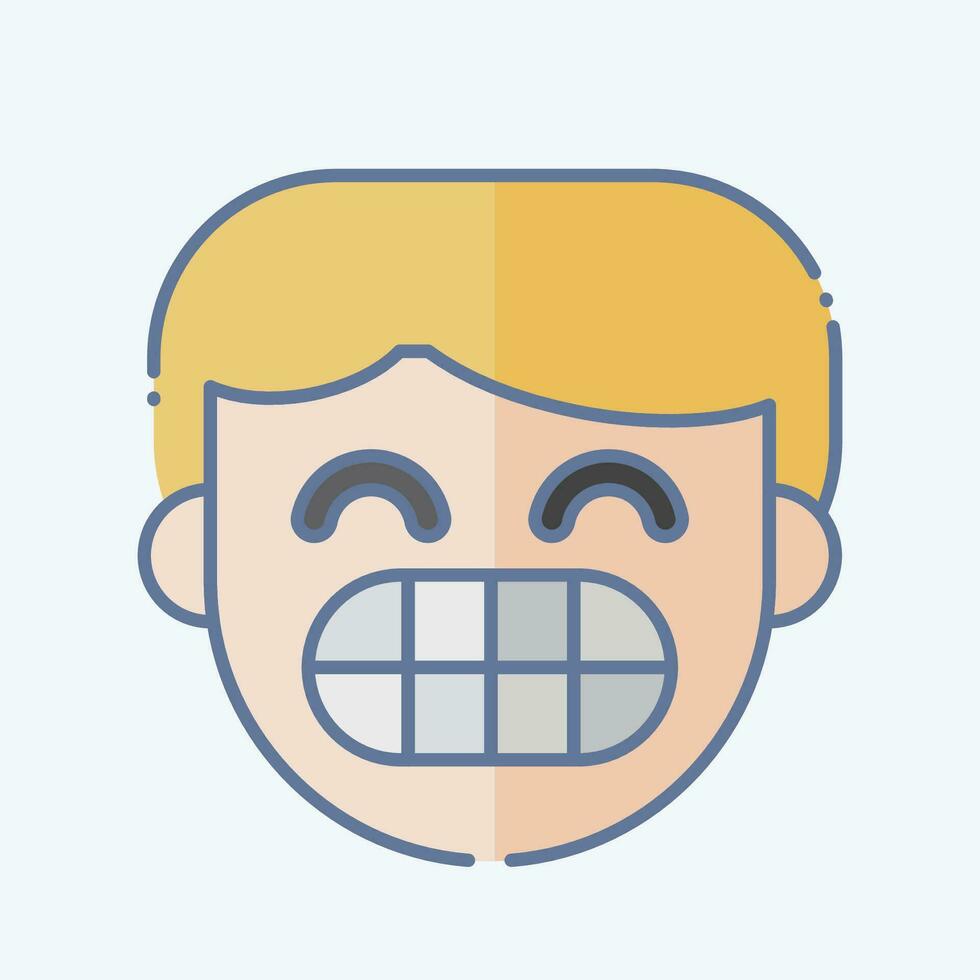 Icon Enamel. related to Dentist symbol. doodle style. simple design editable. simple illustration vector