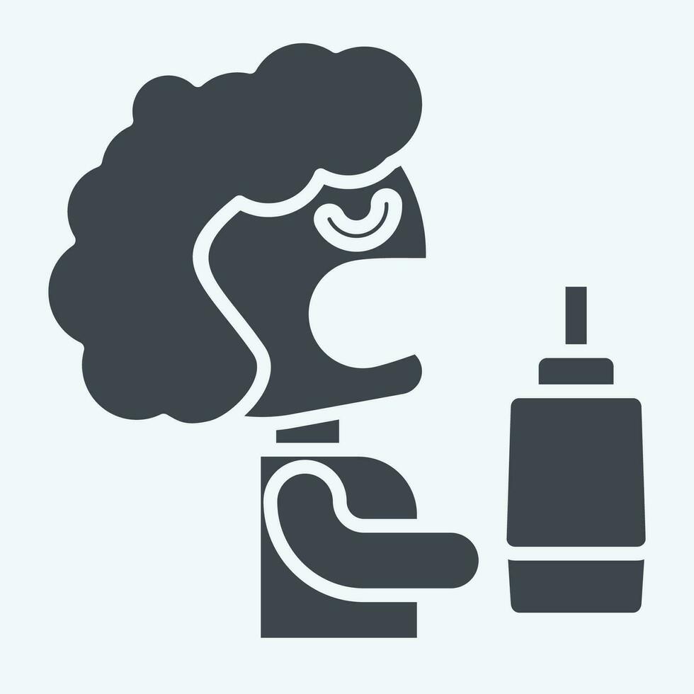 Icon Mouthwash. related to Dentist symbol. glyph style. simple design editable. simple illustration vector