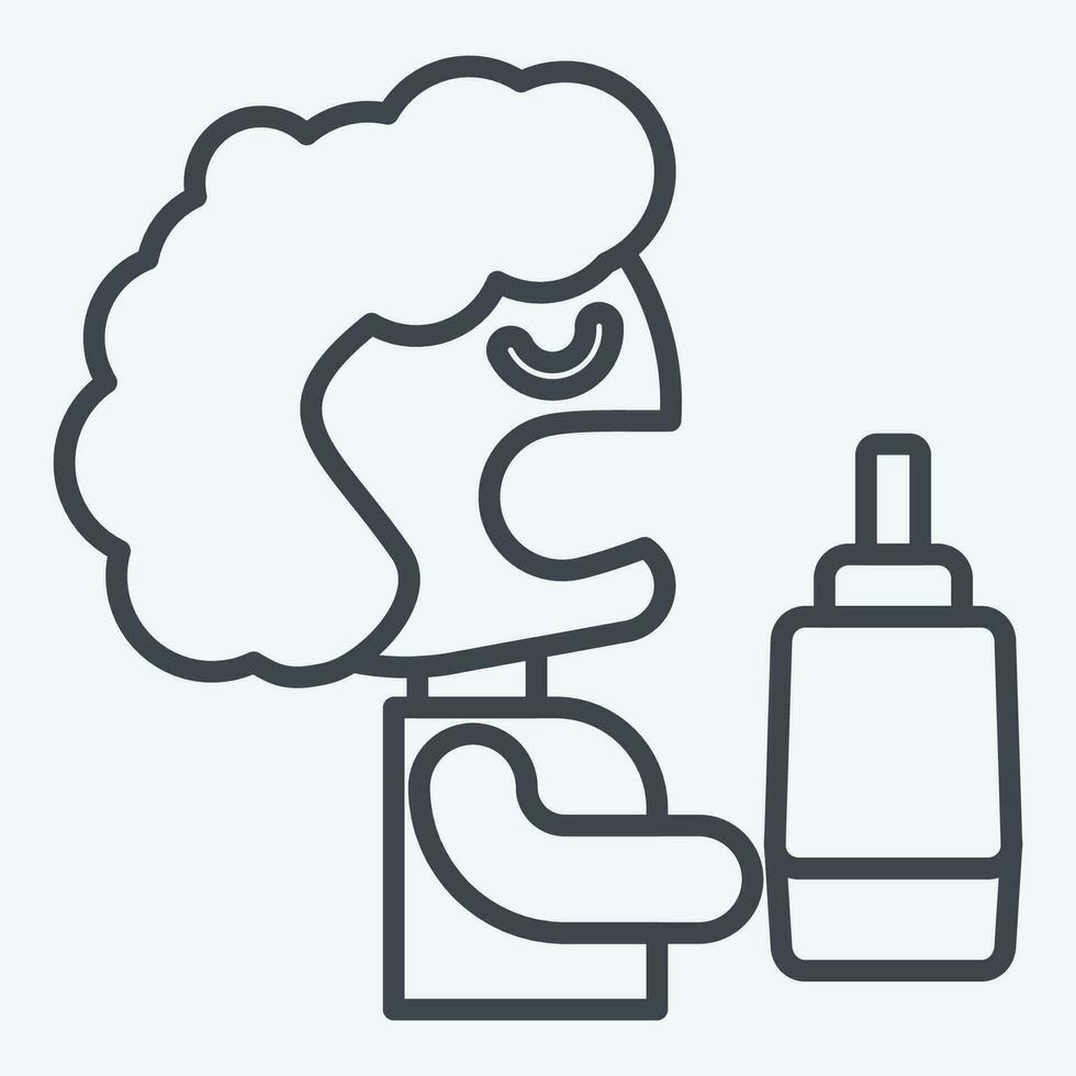 Icon Mouthwash. related to Dentist symbol. line style. simple design editable. simple illustration vector