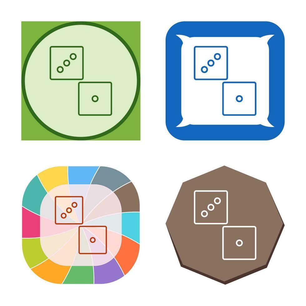 Unique Dice Vector Icon