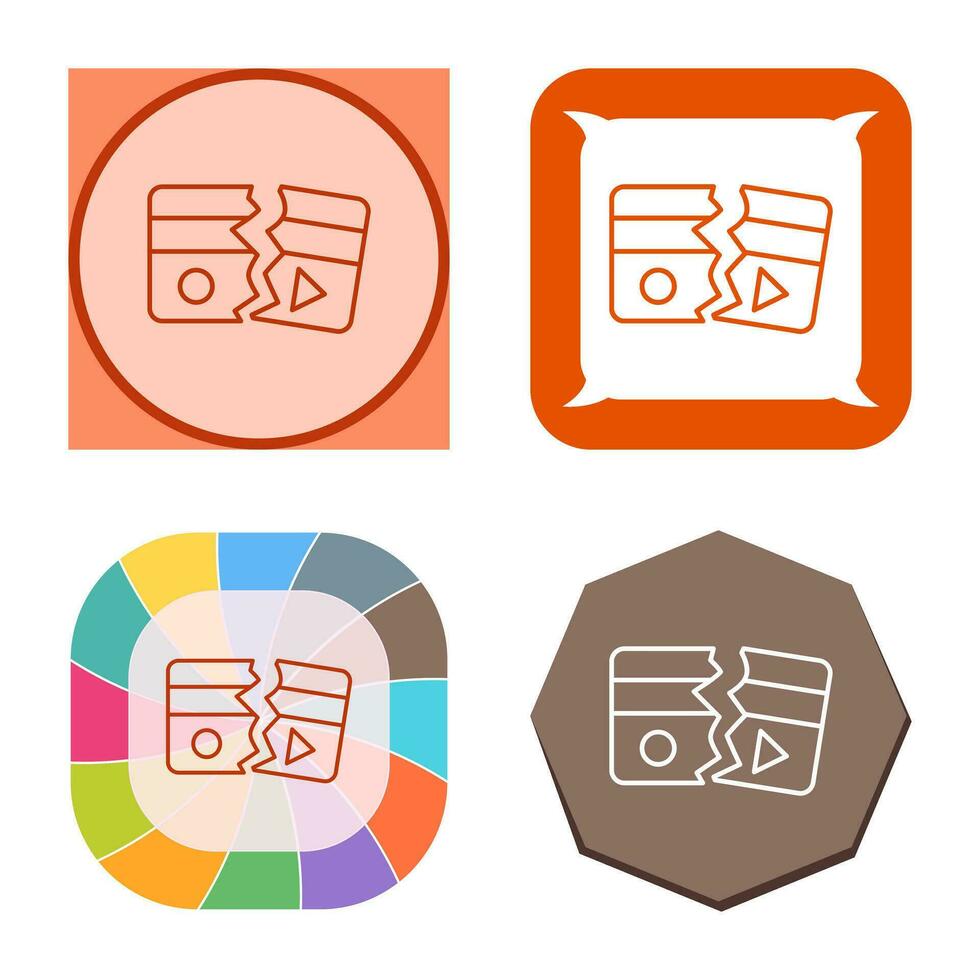 Broken Vector Icon