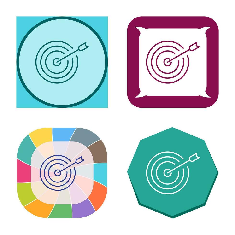 Unique Dartboard Vector Icon