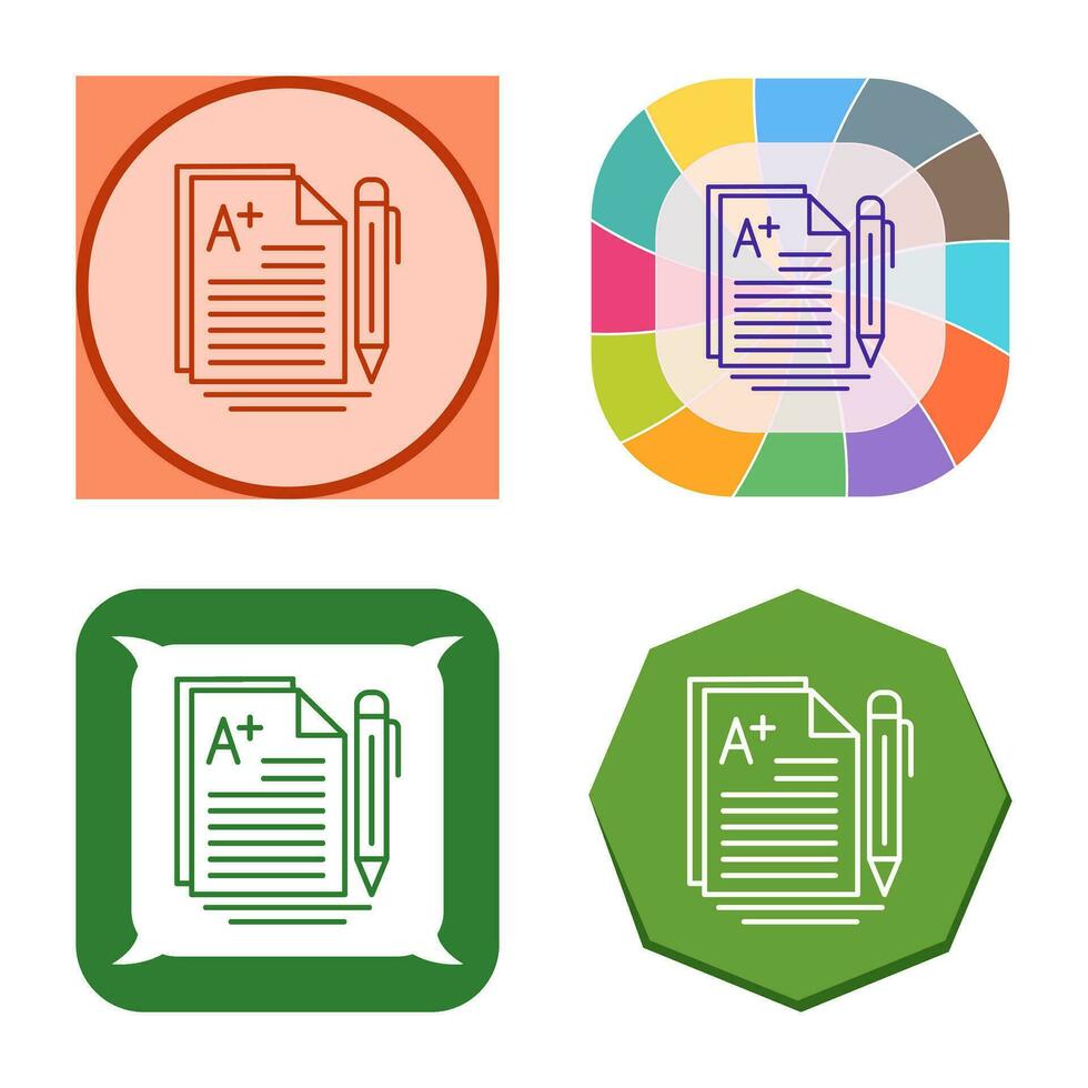 A Grade Vector Icon