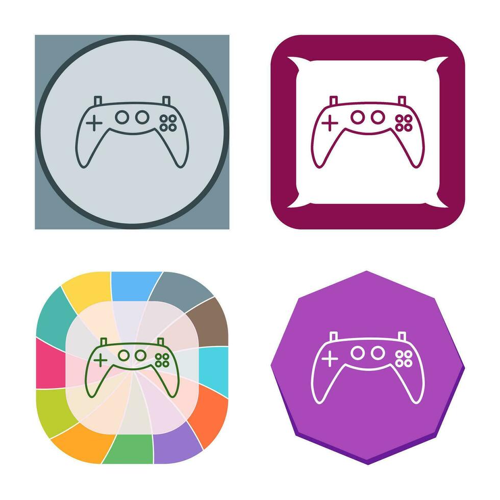 icono de vector de consola de juegos único