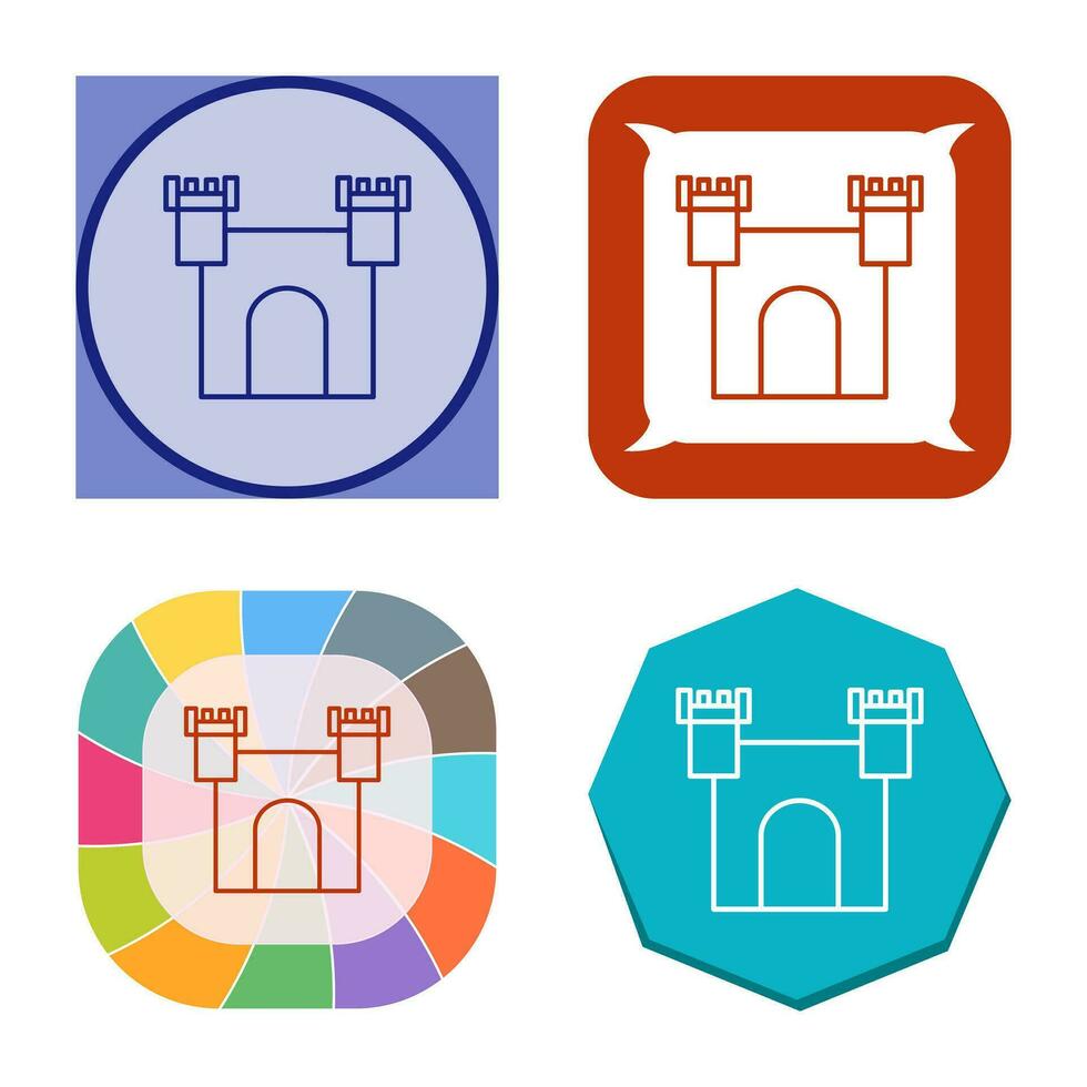 Unique Castle Vector Icon