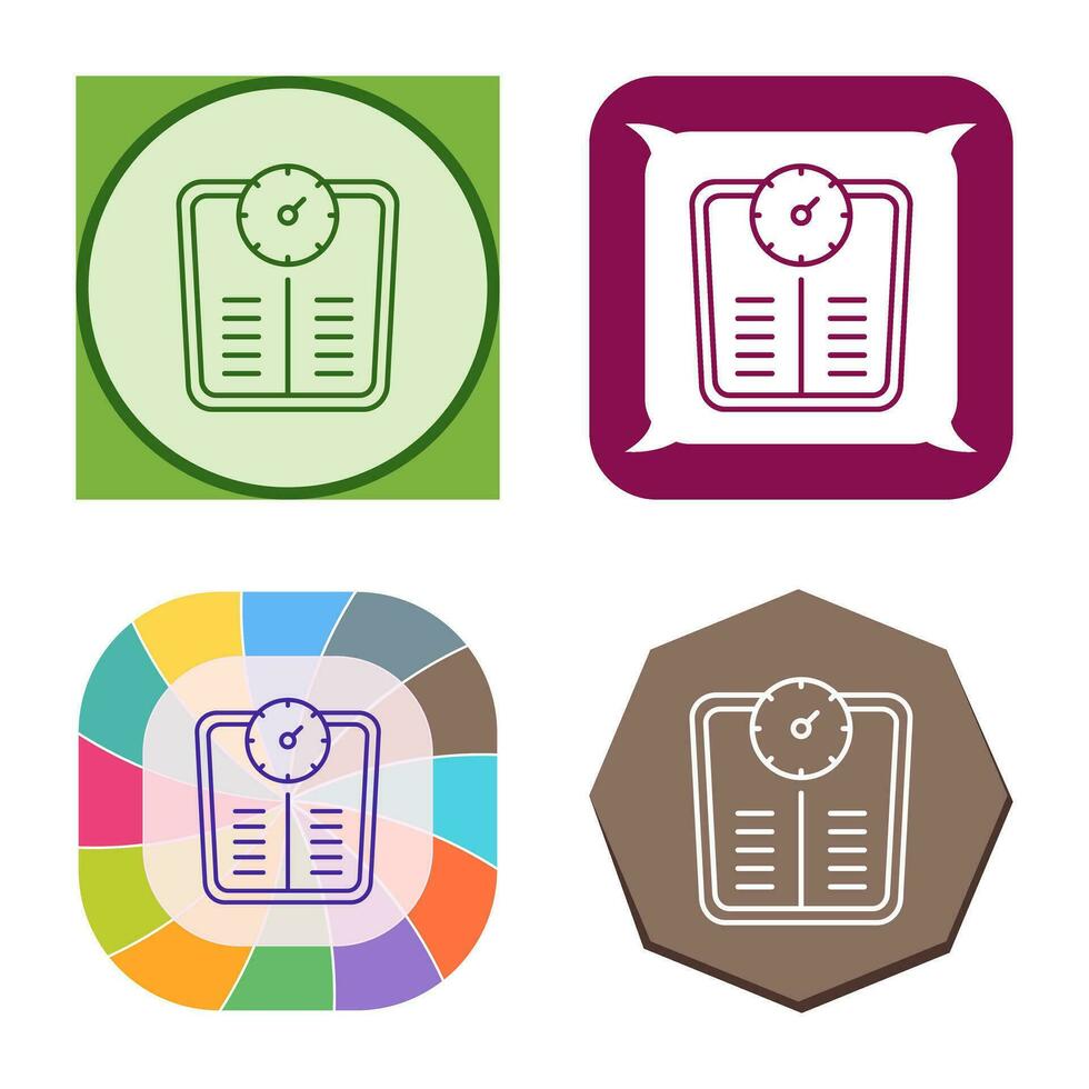 Weight Scale Vector Icon