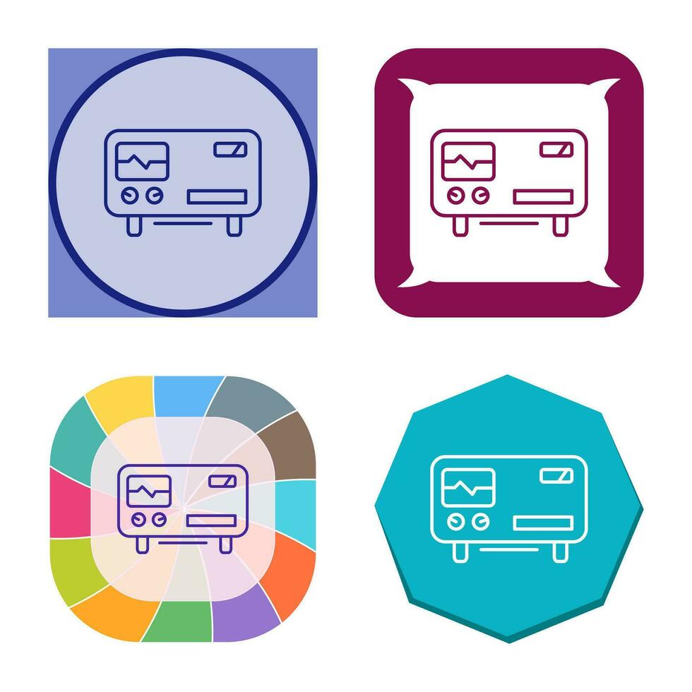 Oscillscope Vector Icon