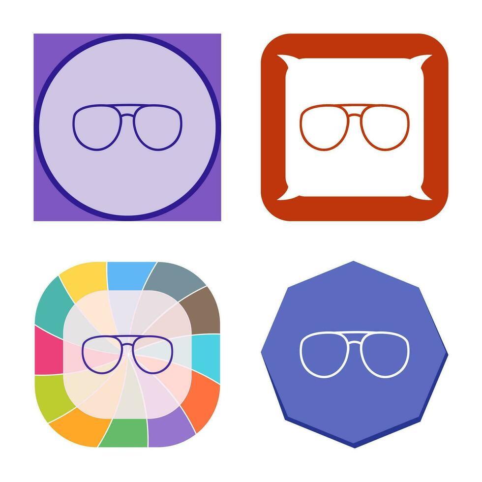 icono de vector de gafas únicas