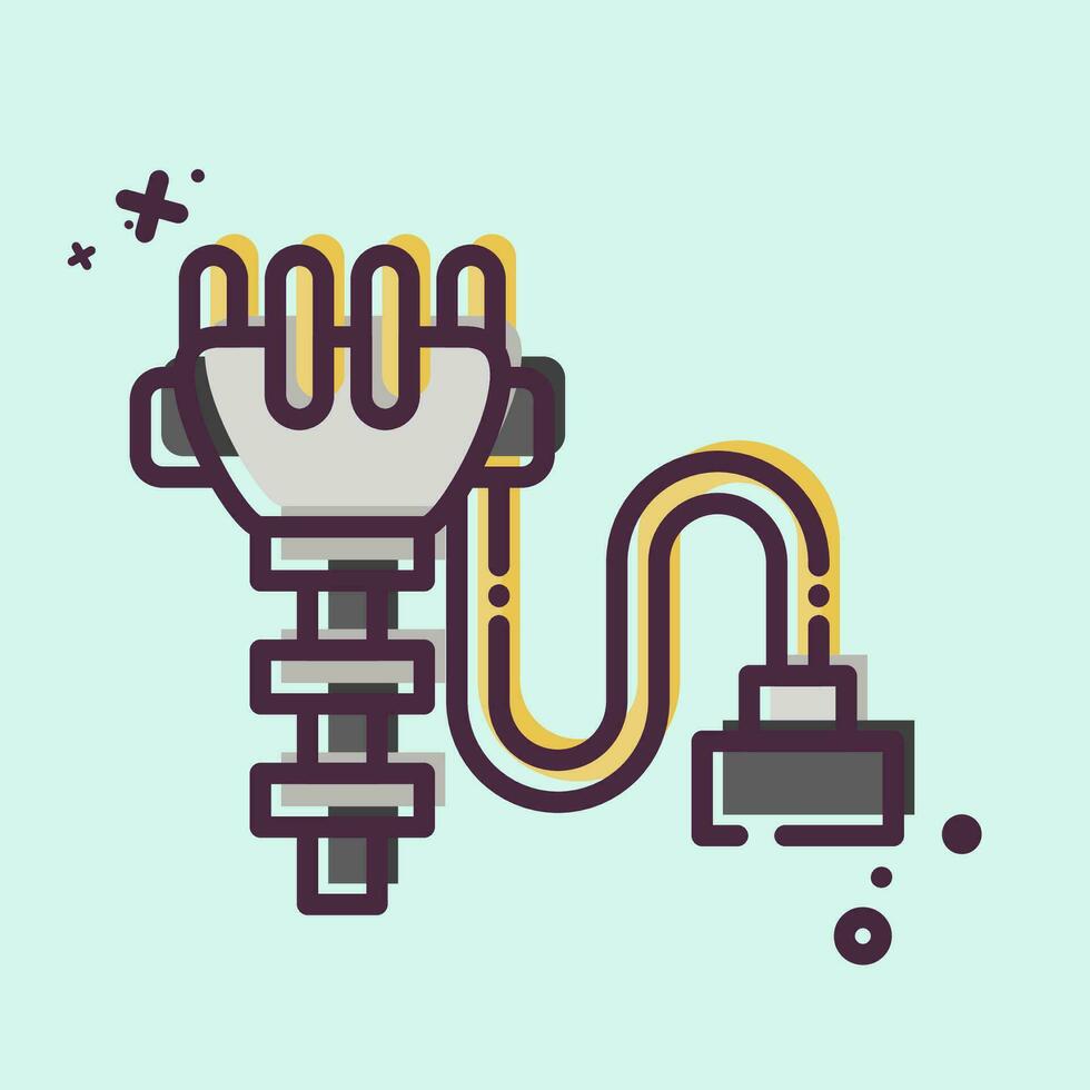 Icon Ignition Cap. related to Car Maintenance symbol. MBE style. simple design editable. simple illustration vector