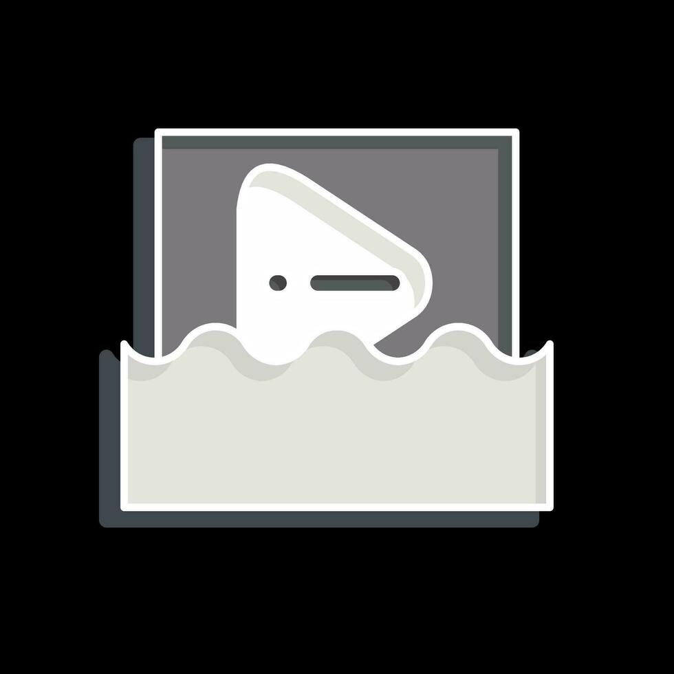 Icon Water. related to Poison symbol. glossy style. simple design editable. simple illustration vector