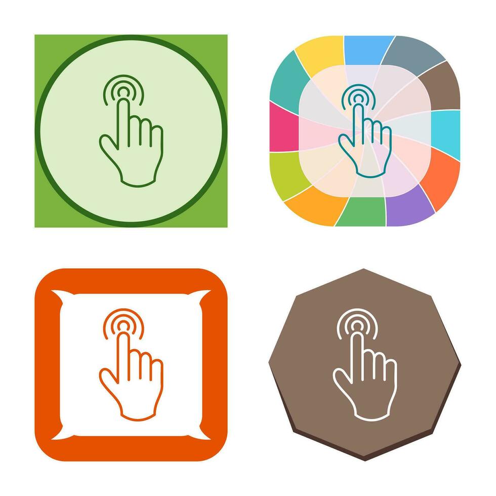 Danger of Hand Press Vector Icon