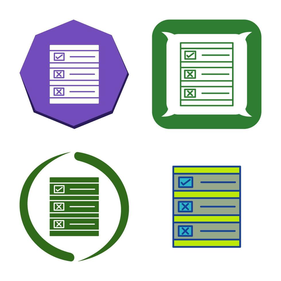 Ballot Paper Vector Icon