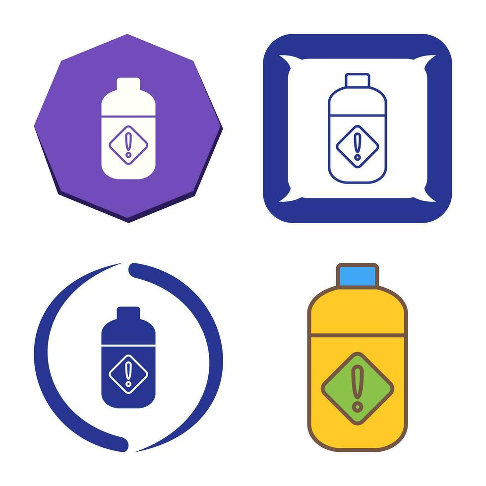 Pesticide Bottle Vector Icon