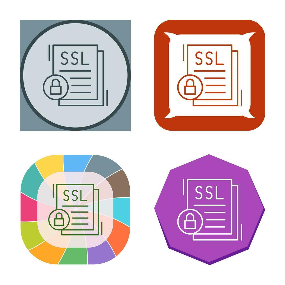 icono de vector de ssl