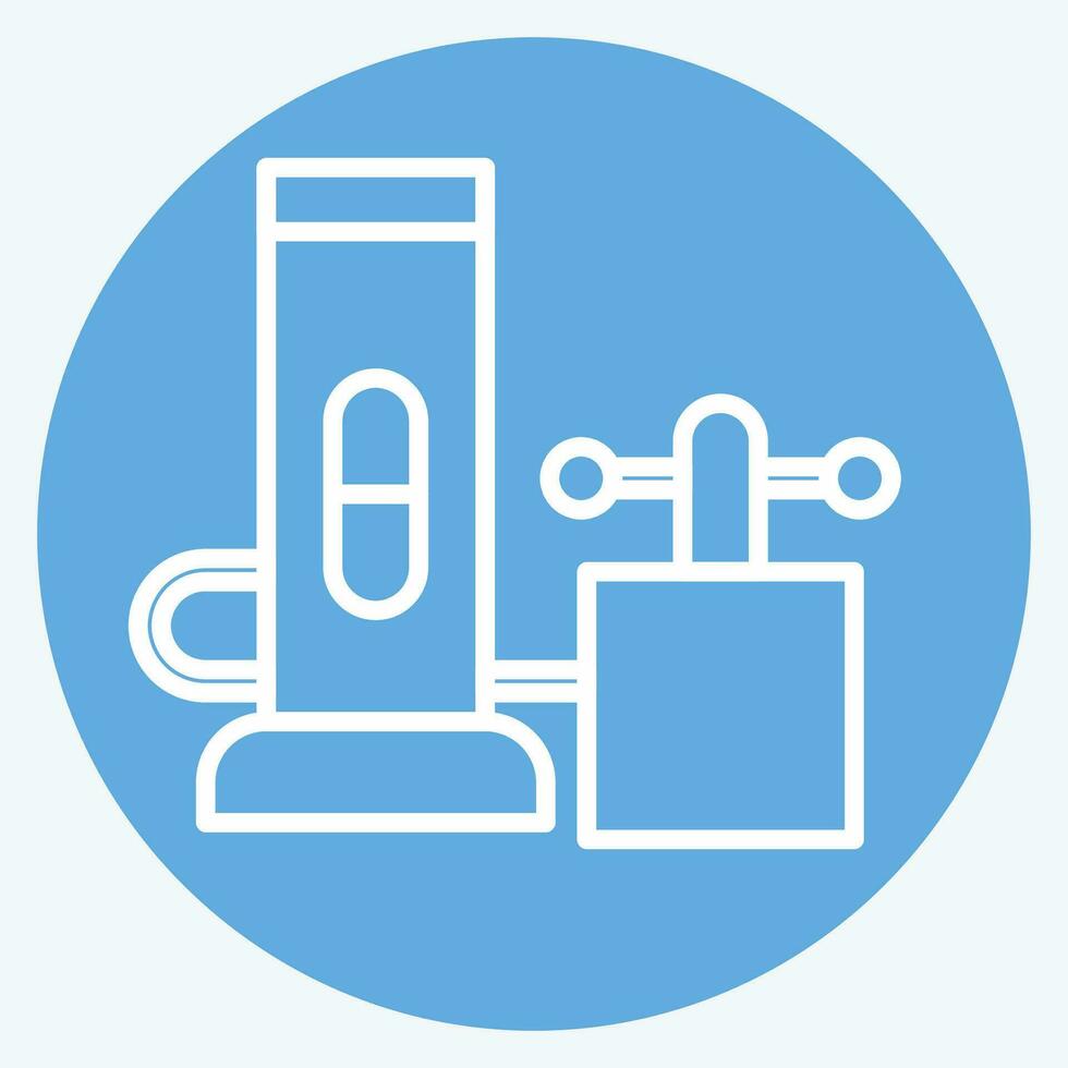 Icon Livens Projector. related to Poison symbol. blue eyes style. simple design editable. simple illustration vector