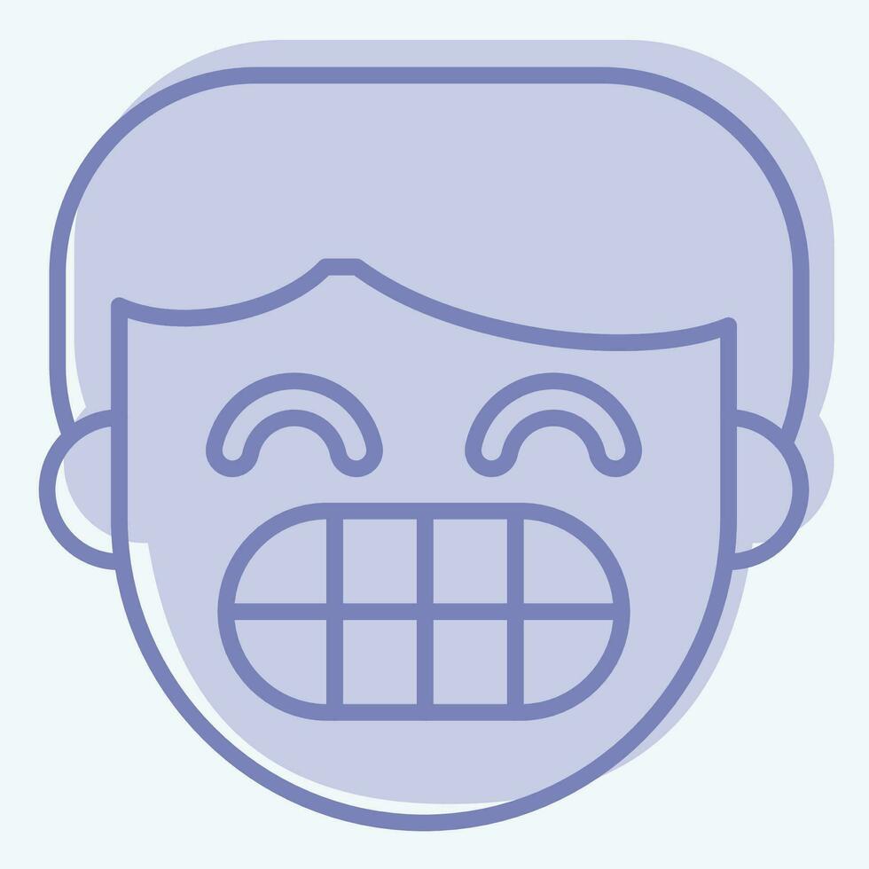 Icon Enamel. related to Dentist symbol. two tone style. simple design editable. simple illustration vector