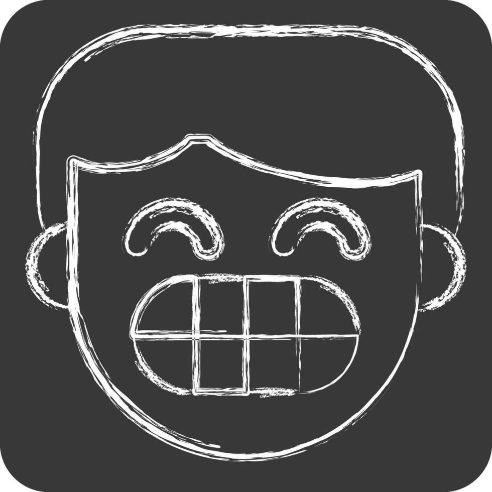 Icon Enamel. related to Dentist symbol. chalk Style. simple design editable. simple illustration vector