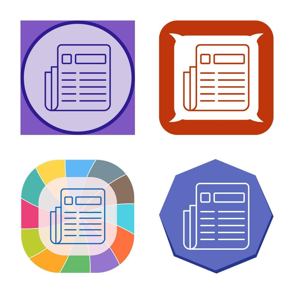 News Paper Vector Icon