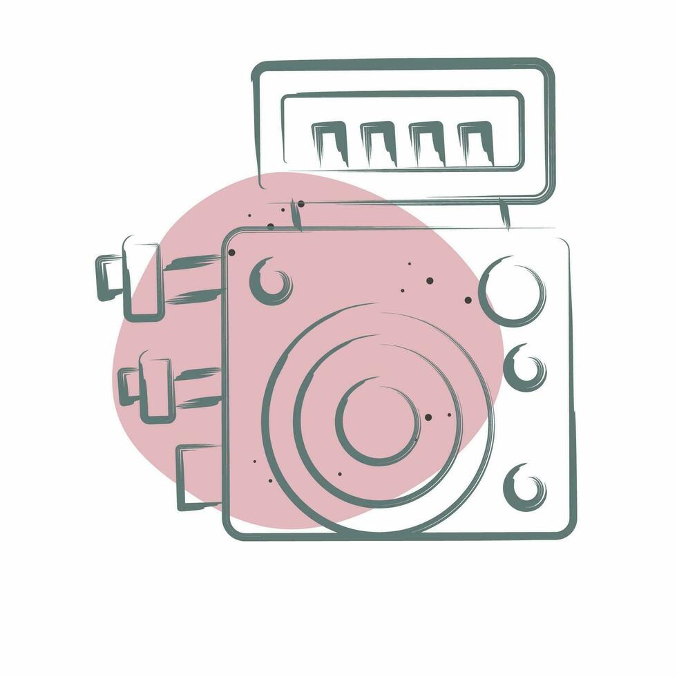 Icon ABS Control Module. related to Car Maintenance symbol. Color Spot Style. simple design editable. simple illustration vector