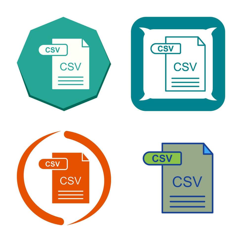 CSV Vector Icon