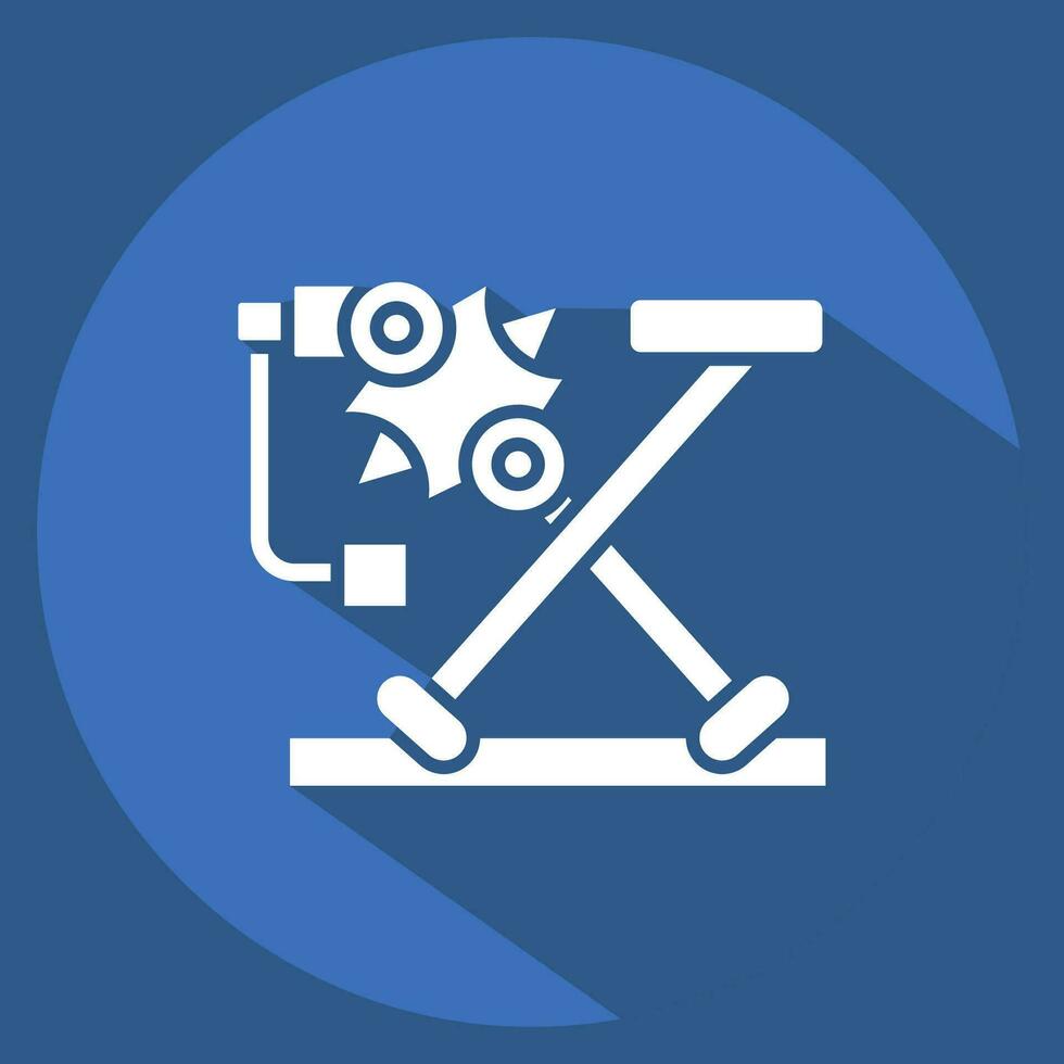 Icon Door Window. related to Car Maintenance symbol. long shadow style. simple design editable. simple illustration vector