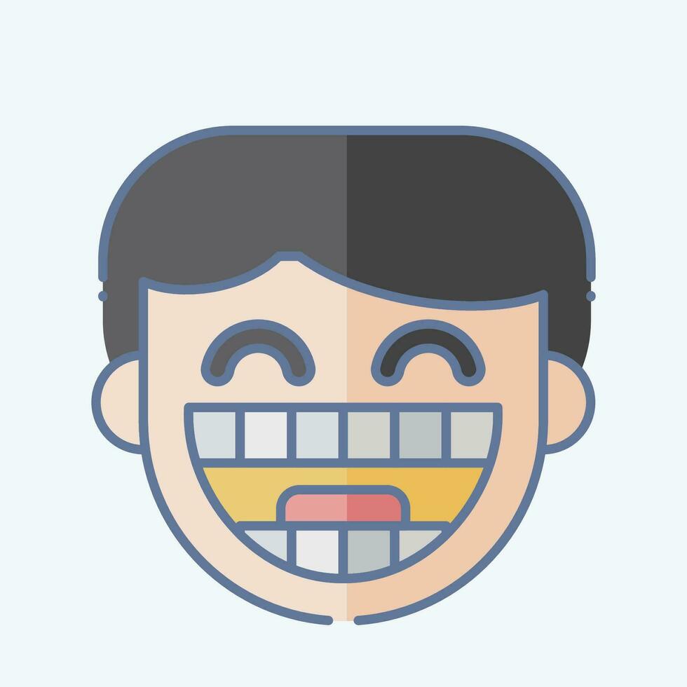 Icon Dental Braces. related to Dentist symbol. doodle style. simple design editable. simple illustration vector