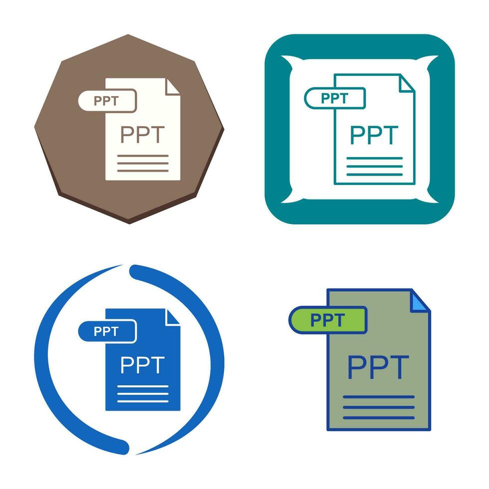 icono de vector de ppt