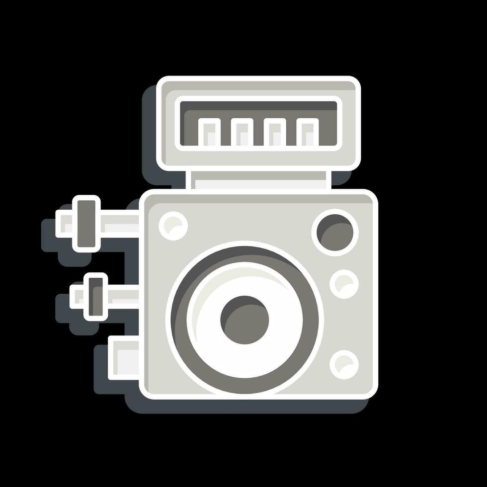 Icon ABS Control Module. related to Car Maintenance symbol. glossy style. simple design editable. simple illustration vector