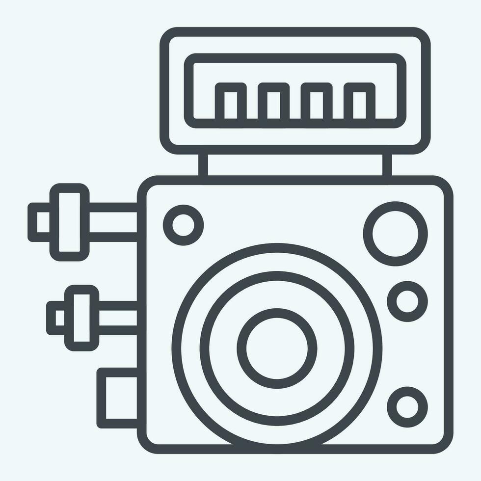 Icon ABS Control Module. related to Car Maintenance symbol. line style. simple design editable. simple illustration vector