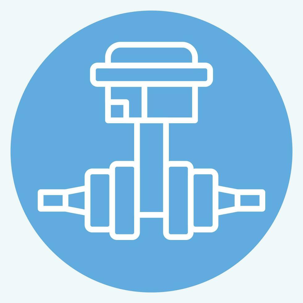 Icon Crankshaft. related to Car Maintenance symbol. blue eyes style. simple design editable. simple illustration vector