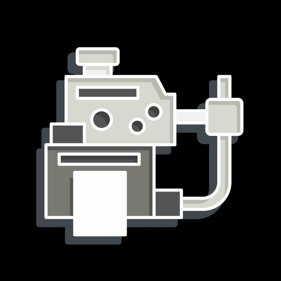 Icon Coolant Leak Diagnosis. related to Car Maintenance symbol. glossy style. simple design editable. simple illustration vector