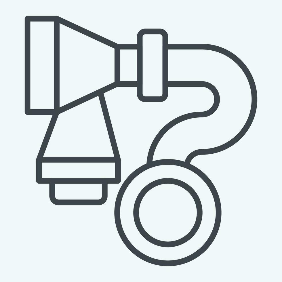 Icon Air Filter. related to Car Maintenance symbol. line style. simple design editable. simple illustration vector