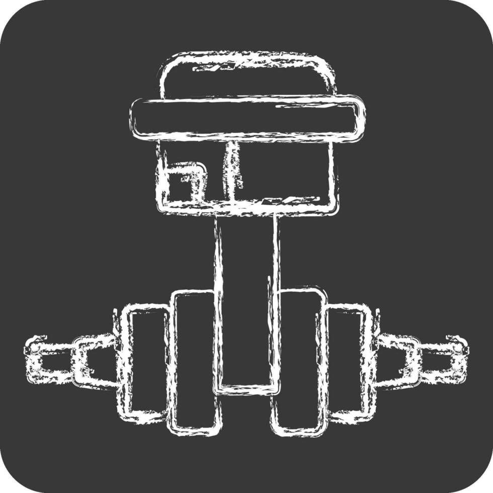 Icon Crankshaft. related to Car Maintenance symbol. chalk Style. simple design editable. simple illustration vector