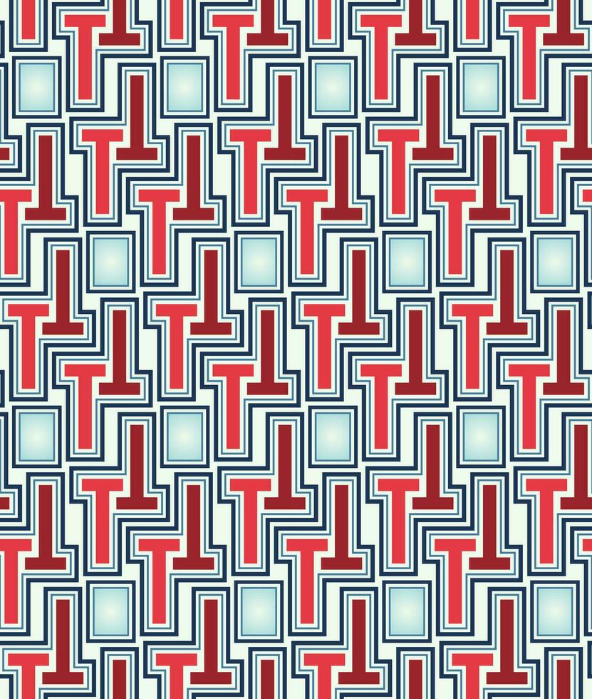 Abstract Seamless Geometry Pattern Design vector