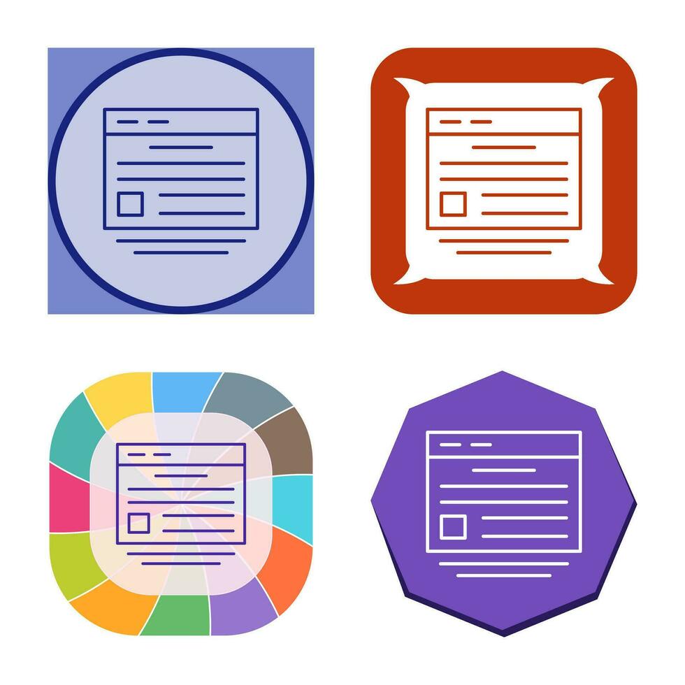 Website Vector Icon