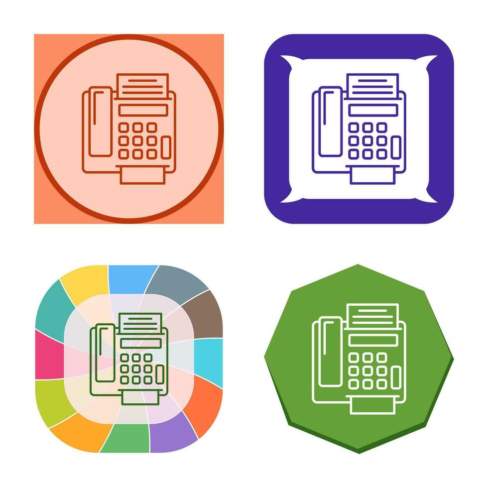 fax Machine Vector Icon