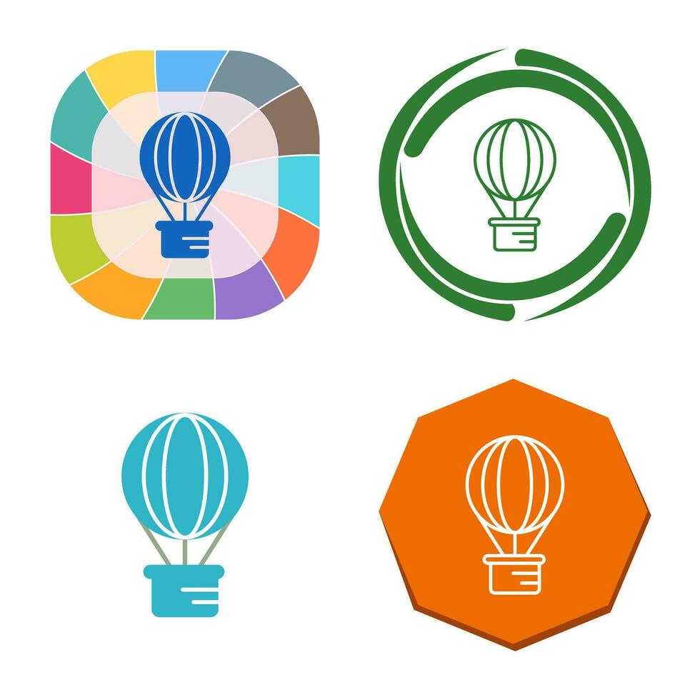 Hot Air Balloon Vector Icon